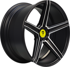 KV1 DC 10.5 x 20" Mattschwarz poliert