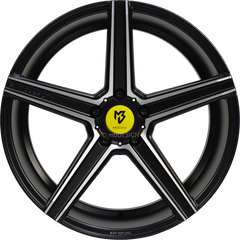 KV1 DC 9.5 x 19" Mattschwarz poliert