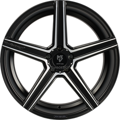 KV1 8.5 x 20" Mattschwarz poliert