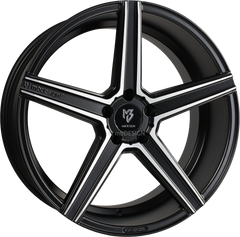 KV1 8.5 x 20" Mattschwarz poliert