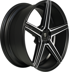 KV1 8.5 x 20" Mattschwarz poliert