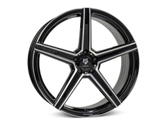 mbDESIGN KV1S | 20×9.5 ET51 · 5x112 | schwarz glänzend poliert