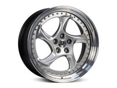 mbDESIGN TURBO Forged 2-tlg | 20×9 ET42 · 5x120 | silber glänzend/schwarz glänzend poliert