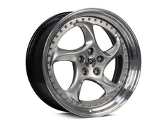 mbDESIGN TURBO Forged 2-tlg | 20×9 ET42 · 5x120 | silber glänzend/schwarz glänzend poliert