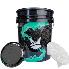 FoxedCare - "Black Design" Wascheimerset - 19L / 5 GAL