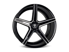mbDESIGN KV1 DC | 22×10 ET35 · 5x127 | schwarz glänzend poliert