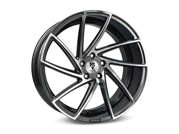 mbDESIGN KV2 | 20×8.5 ET40 · 5x115 | grau glänzend poliert