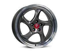 mbDESIGN TURBO | 19×9.5 ET40 · 5x114.3 | grau glänzend poliert
