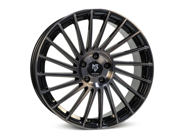 mbDESIGN VR3 | 18×7.5 ET45 · 5x100 | schwarz smoke poliert