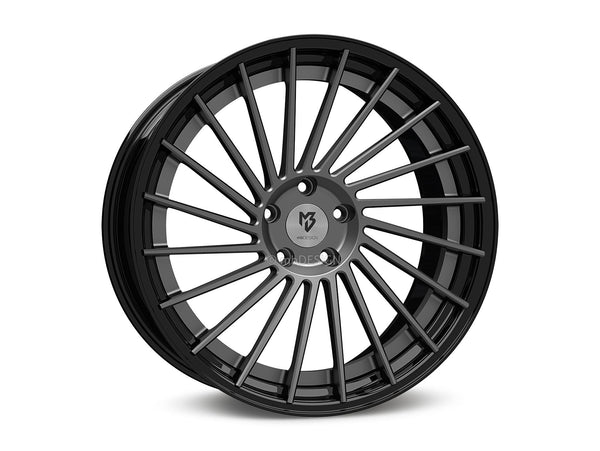 mbDESIGN VR3.2 DC 2-tlg | 20×10.5 ET45 · 5x120 | grau matt/schwarz glänzend
