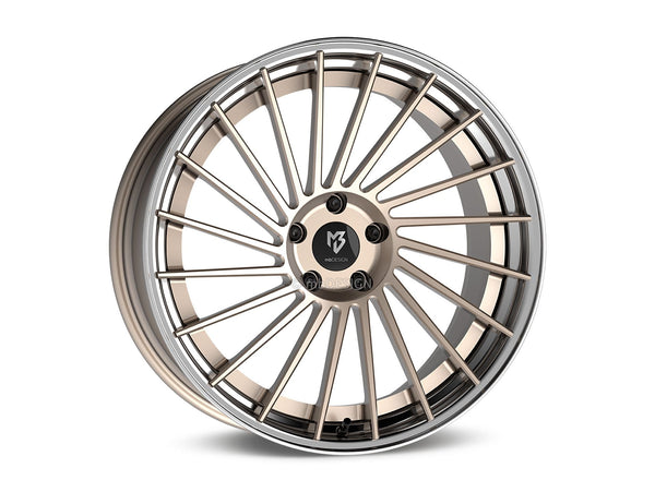 mbDESIGN VR3.2 DC 2-tlg | 21×10.5 ET40 · 5x120 | champagner matt/champagner poliert