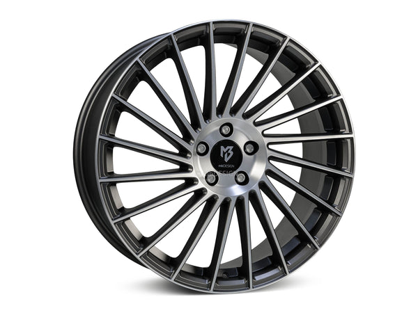 mbDESIGN VR3 | 18×7.5 ET45 · 5x100 | grau matt poliert