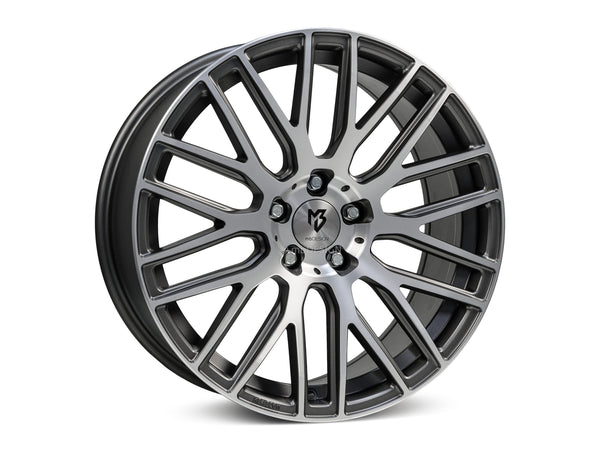 mbDESIGN KV4 | 19×8.5 ET33 · 5x120 | grau matt poliert