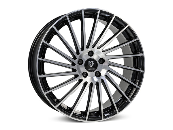mbDESIGN VR3 | 18×7.5 ET38 · 4x108 | schwarz glänzend poliert