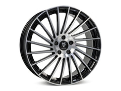 mbDESIGN VR3 | 18×7.5 ET38 · 4x100 | schwarz glänzend poliert