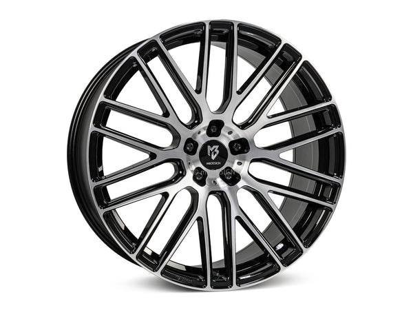 mbDESIGN KV4 | 22×8.5 ET35 · 5x112 | schwarz glänzend poliert