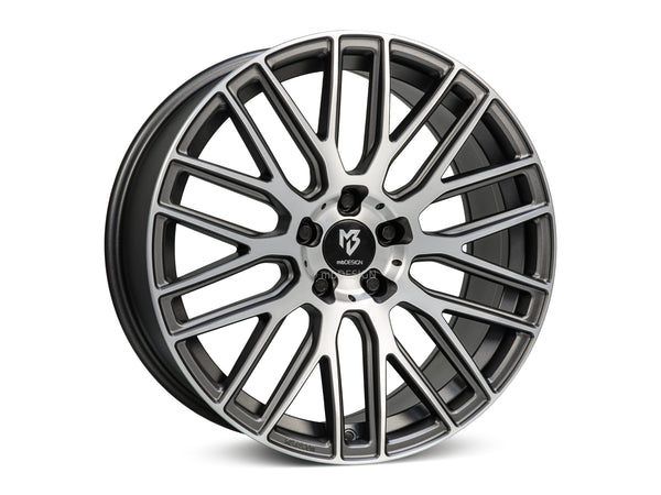 mbDESIGN KV4 | 20×9 ET40 · 5x130 | grau matt poliert