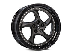 mbDESIGN TURBO Forged 2-tlg | 20×9 ET42 · 5x120 | schwarz stumpfmatt/schwarz glänzend
