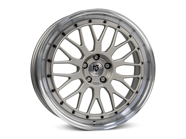 mbDESIGN LV1 | 18×7.5 ET35 · 4x108 | VL weißgold glänzend poliert