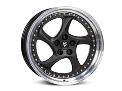mbDESIGN TURBO Forged 2-tlg | 20×9 ET52 · 5x120 | schwarz stumpfmatt/schwarz glänzend poliert