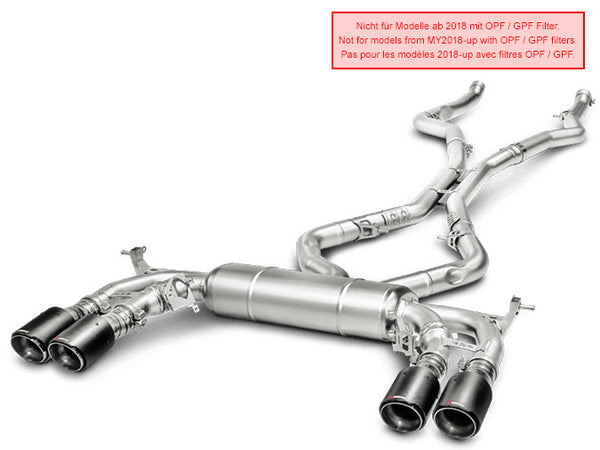X5 M (F85) & X6 M (F86) / AKRAPOVIC KOMPLETT AUSPUFFANLAGE