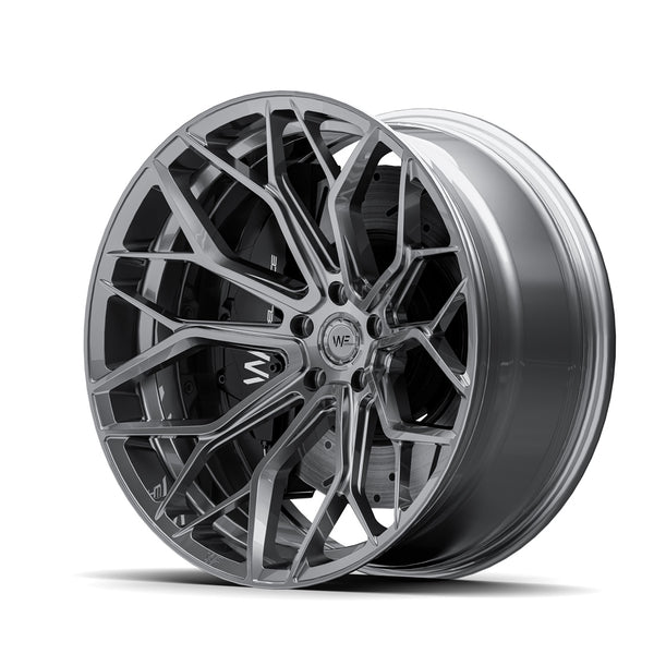 Wheelforce HE1-FF | 21×9 ET25 · 5x112 | Gloss Steel